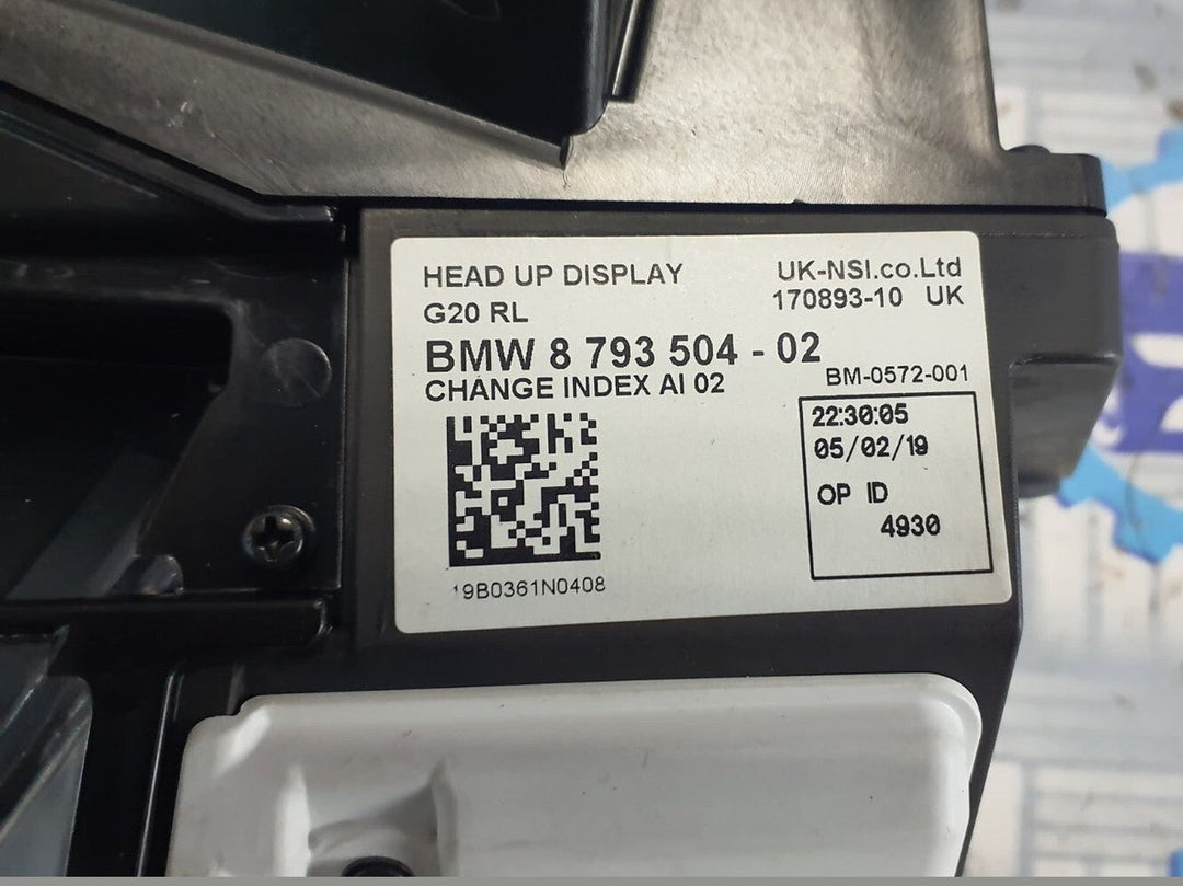 2019 BMW 3 G20 320d Head-Up Display 8793504
