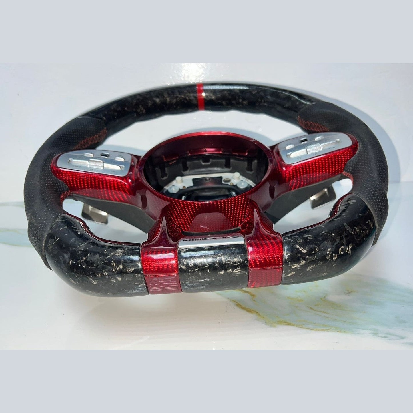 Mercedes W205 AMG Steering Wheel Multi Function Sport Assembly W \ Paddle Shifts