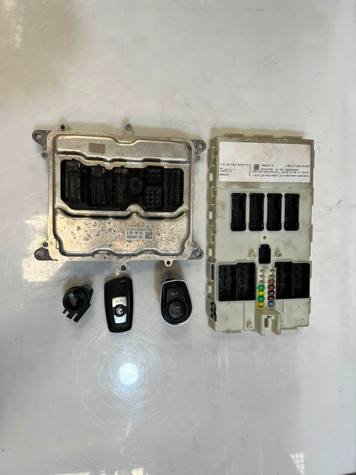 2014 BMW 116i 1' F20 N13 Engine Control Unit ECU SET DME + FEM + 1KEY 8638198