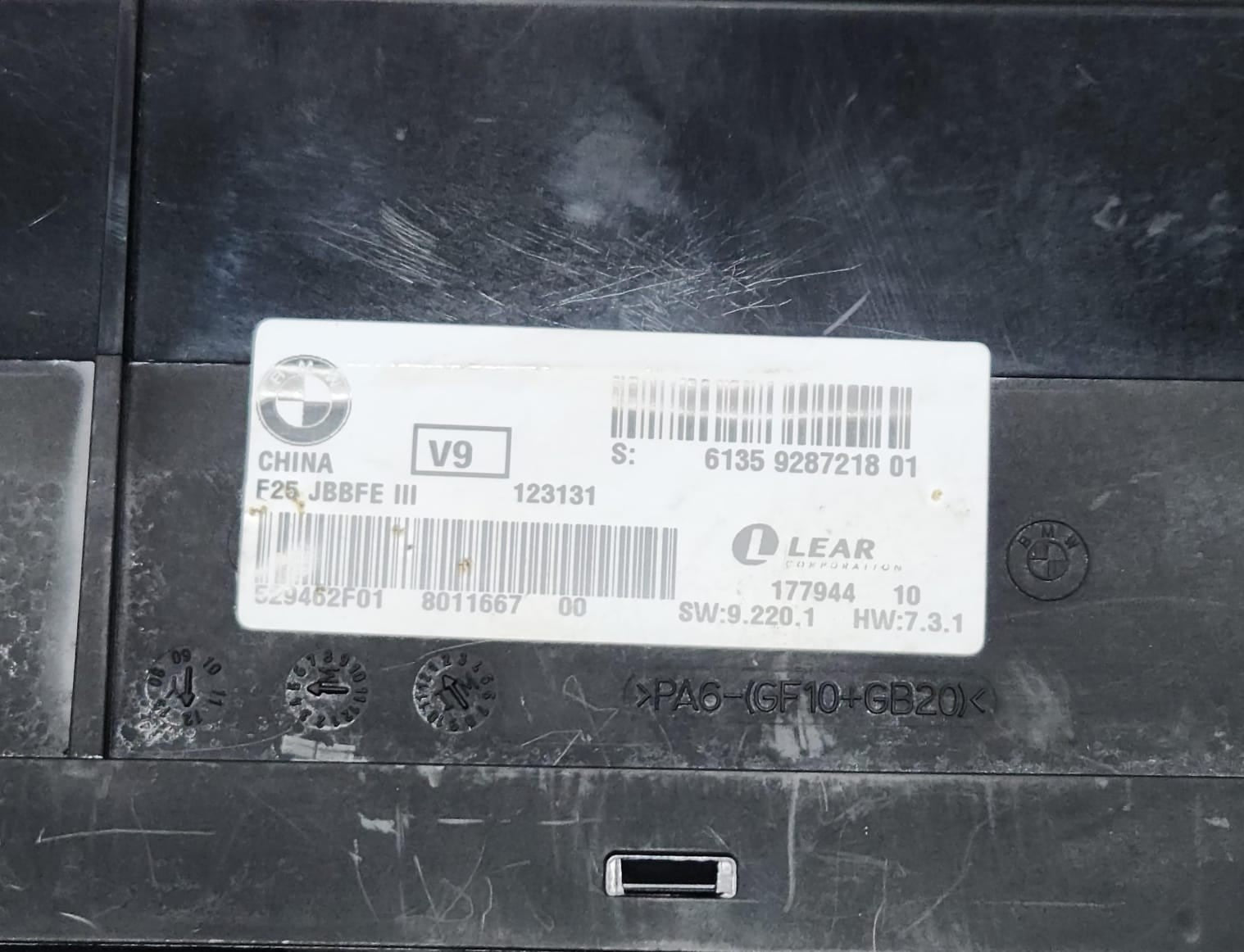 2011-2014 BMW X3 Body Control Module 9287218 X3 F25