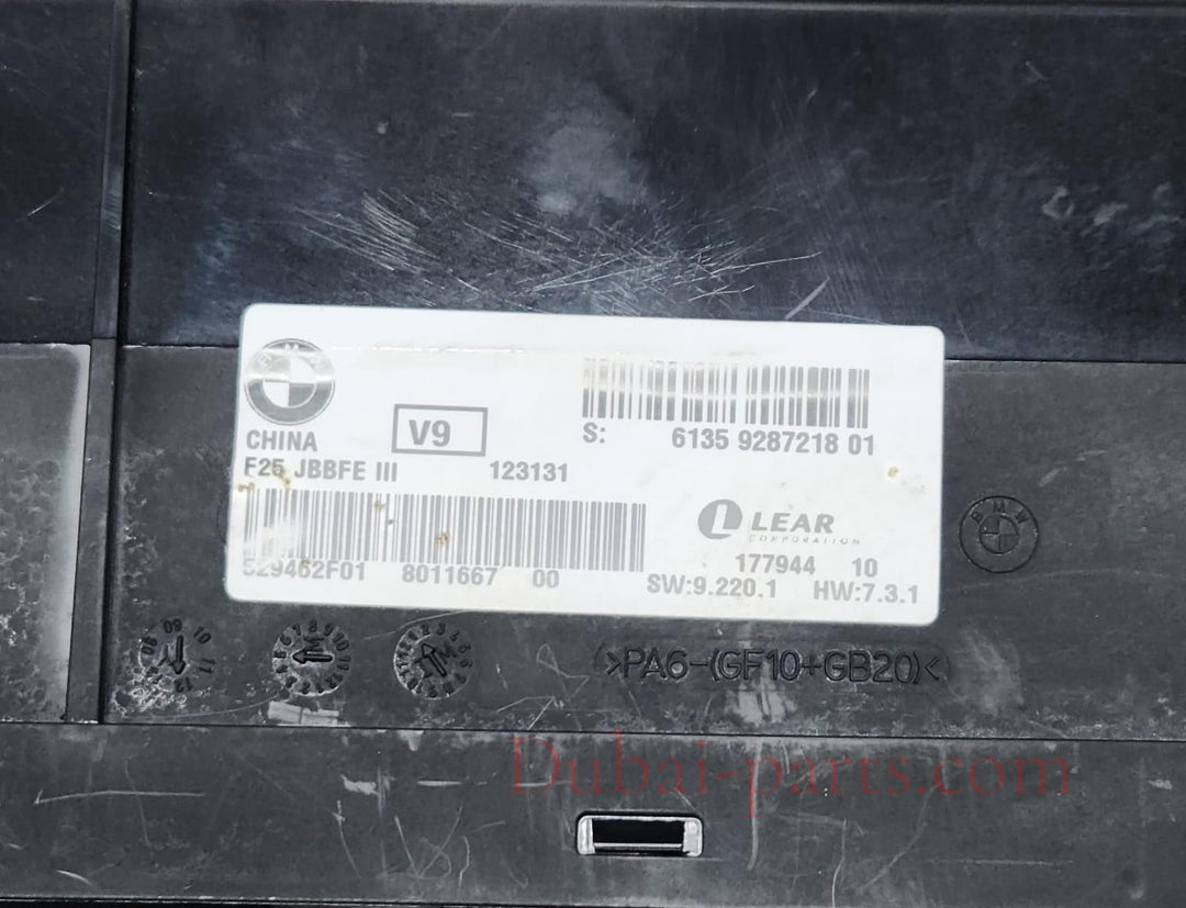 2011-2014 BMW X3 Body Control Module 9287218 X3 F25