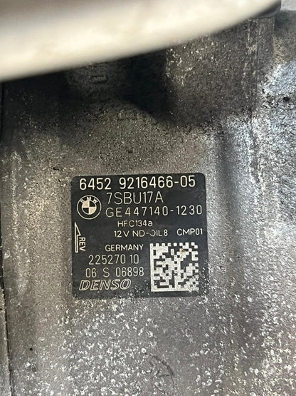 2013-2016 BMW 528i 328I F10 N20 F30 X5 X6 A/C Compressor 9216466 OEM