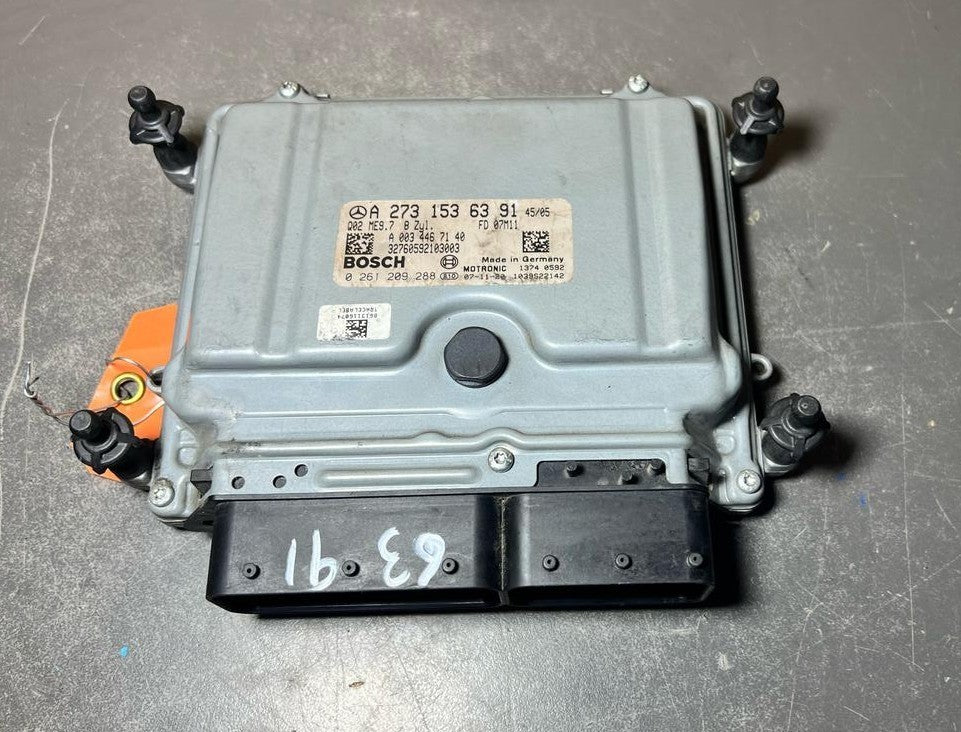 07-12 Mercedes W164 GL ML GLE ECU Engine Control Module Unit A273 1536391 OEM