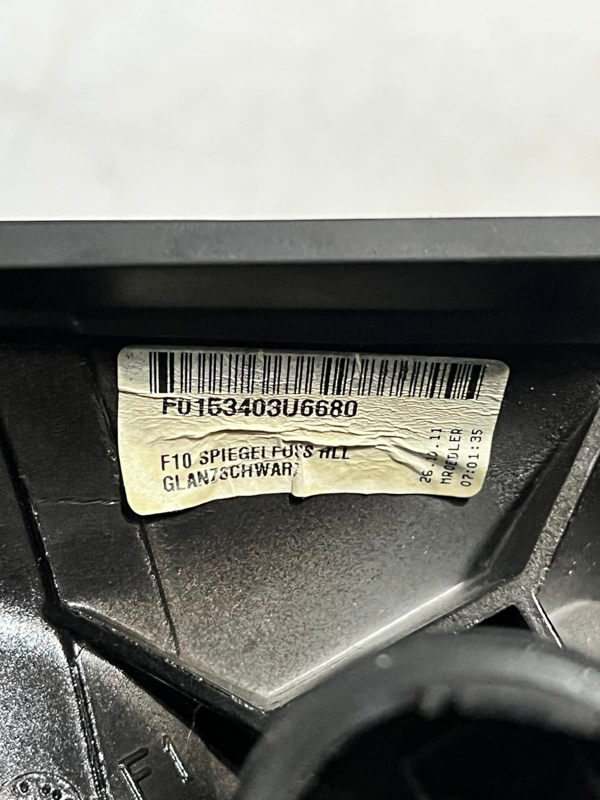 BMW 5 Series F10 Left Side Wing Mirror Front Left Electric F0153403 RHD
