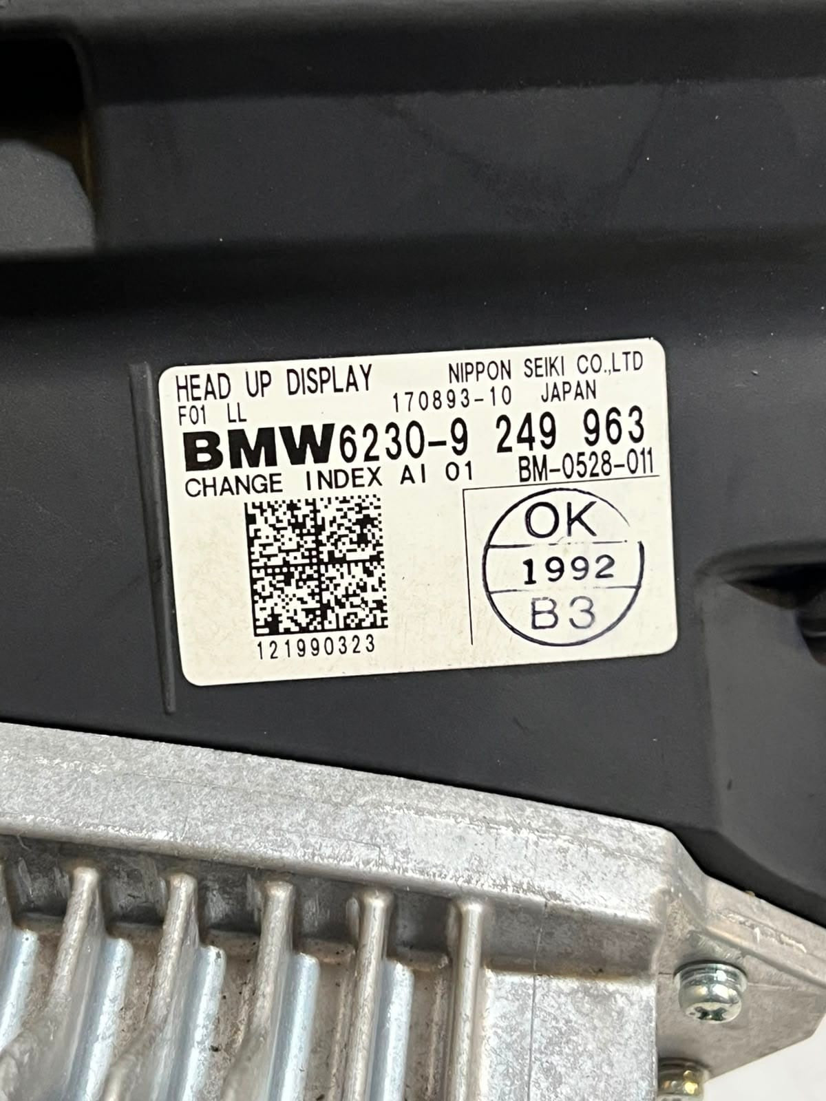 2012-2015 BMW 7 Series F01 F02 F03 F04 740i Head Up Display 9249963 OEM