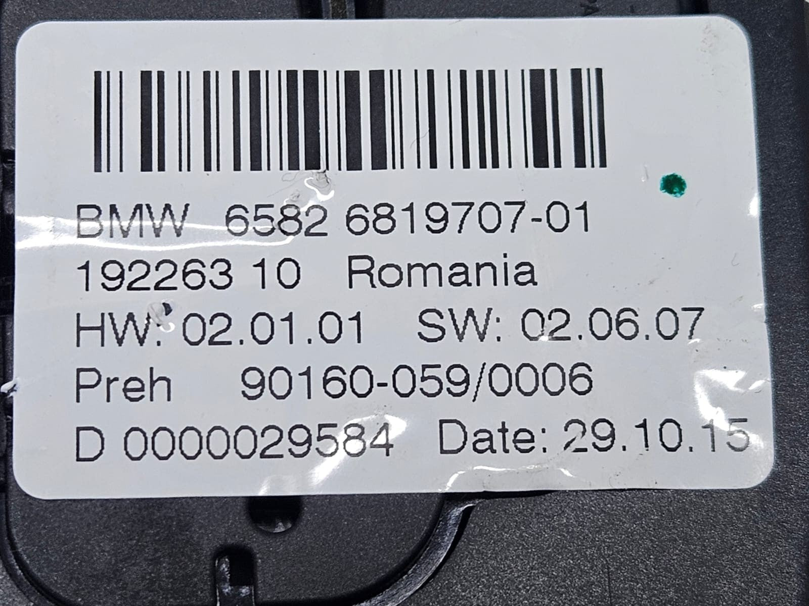 2016-2022 BMW 740i 7 Series G11 G12 models Idrive Touch Controller 6819707 OEM