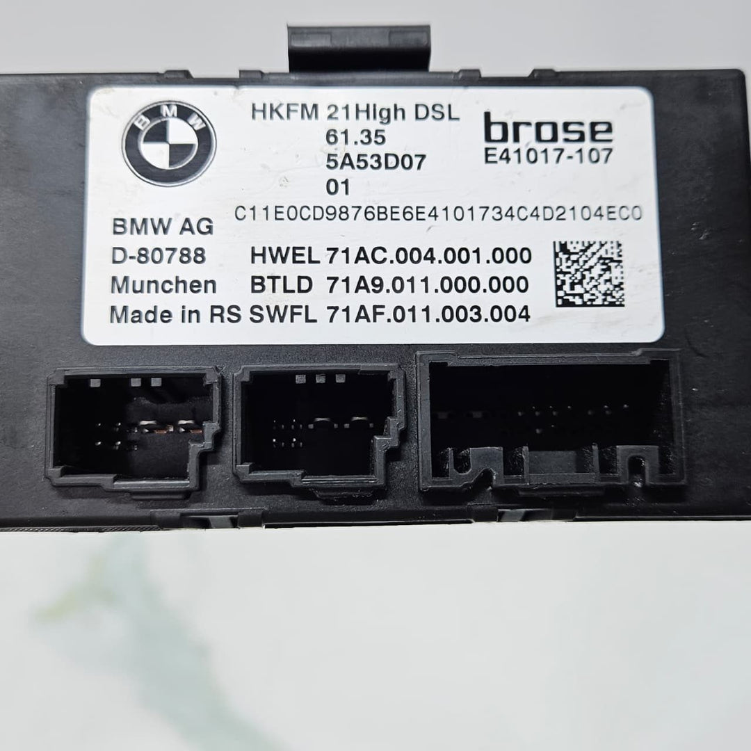 2022 BMW  iX I20 G61 Tailgate Control Unit 5A53D07