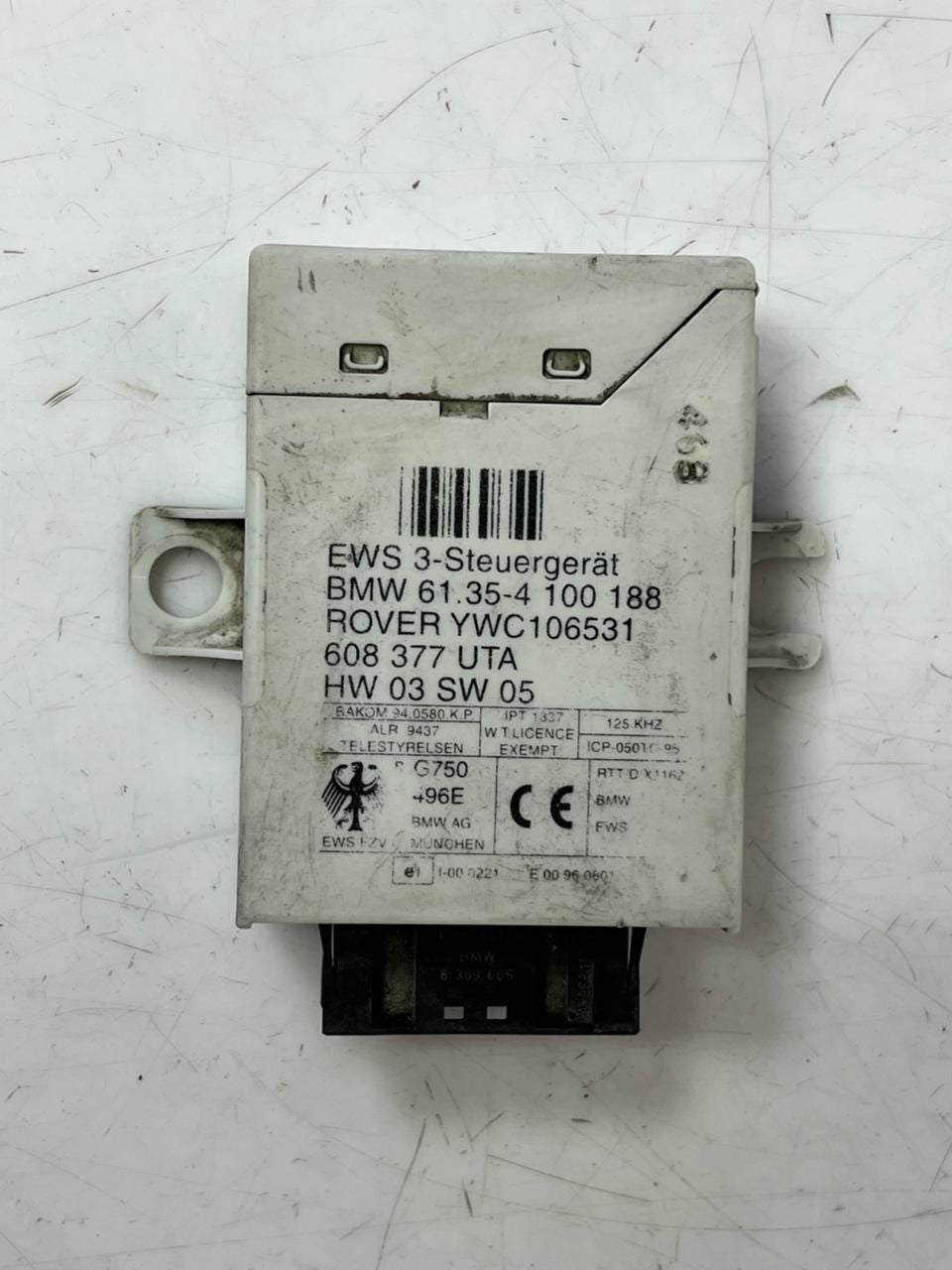 2000-2006 BMW 5' M57 E39 E46 X5 E53 EWS Immobilizer Control Unit 4100188 OEM