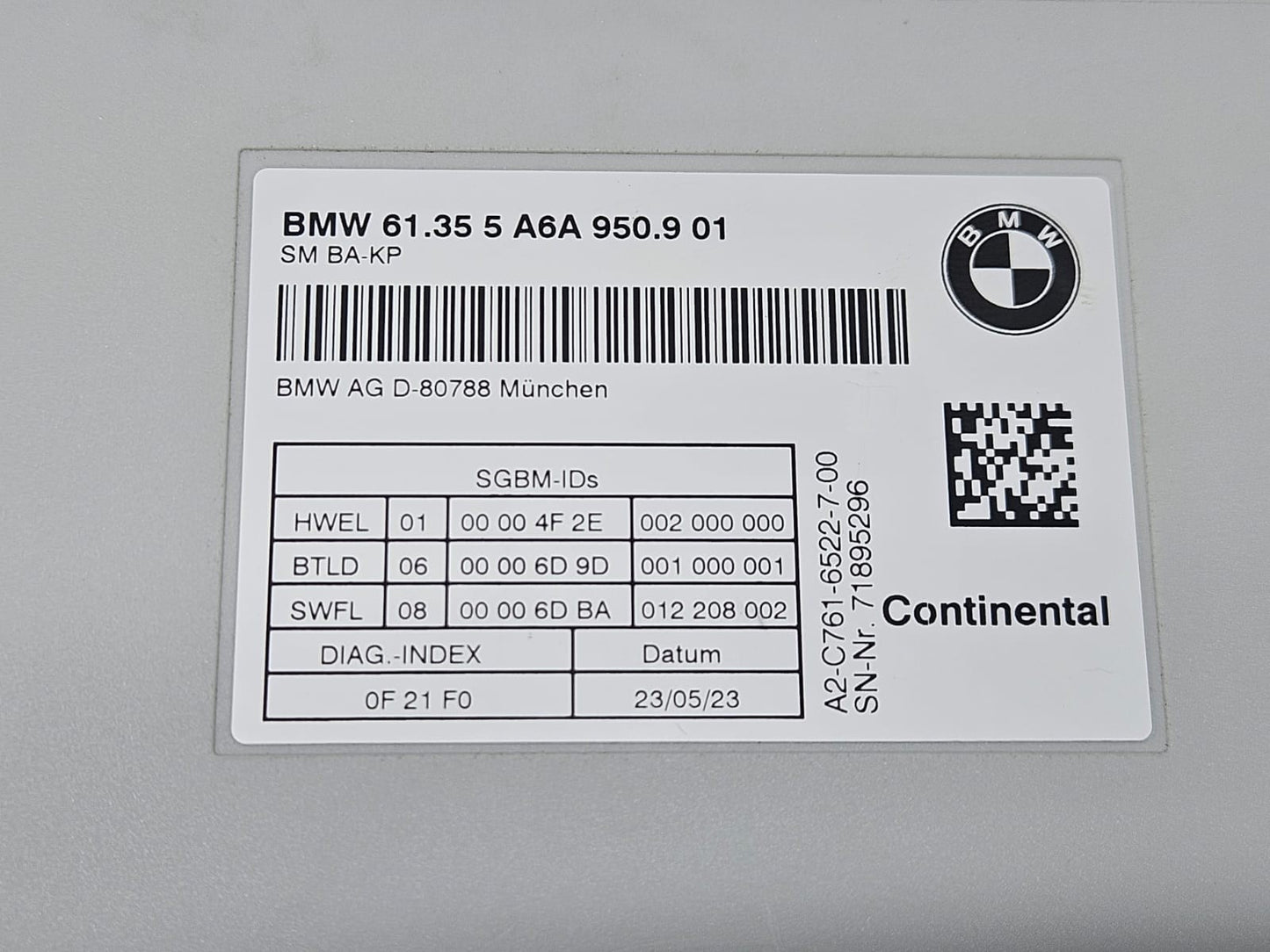 2021-2026 BMW M3 M4 G80 G82 G83 Front Seat Control Module 5A6A950 OEM