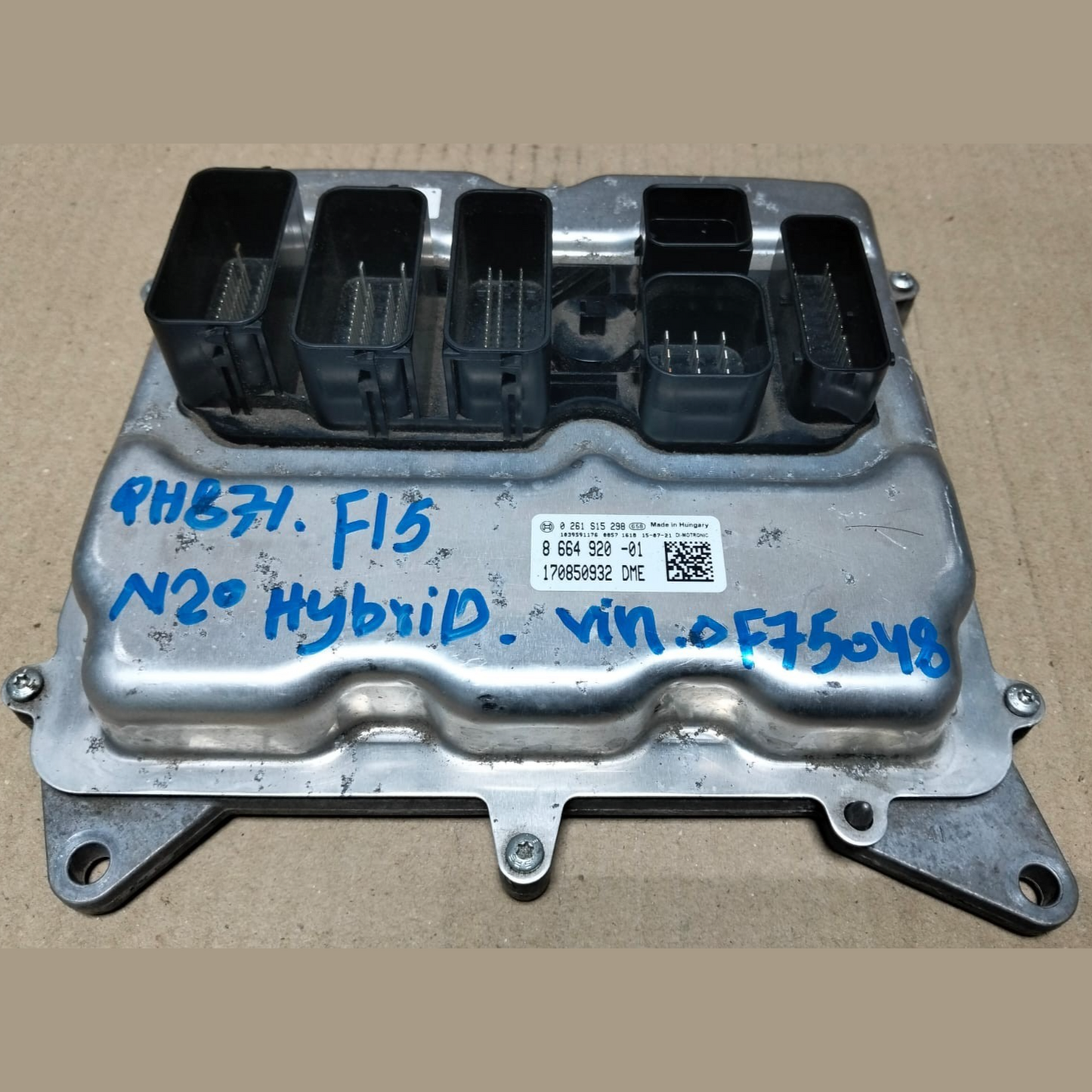 ECU BMW X5 F15 40e HYBRID 2016 ECU KIT COMPLETE WITH BDC & KEY  8664920