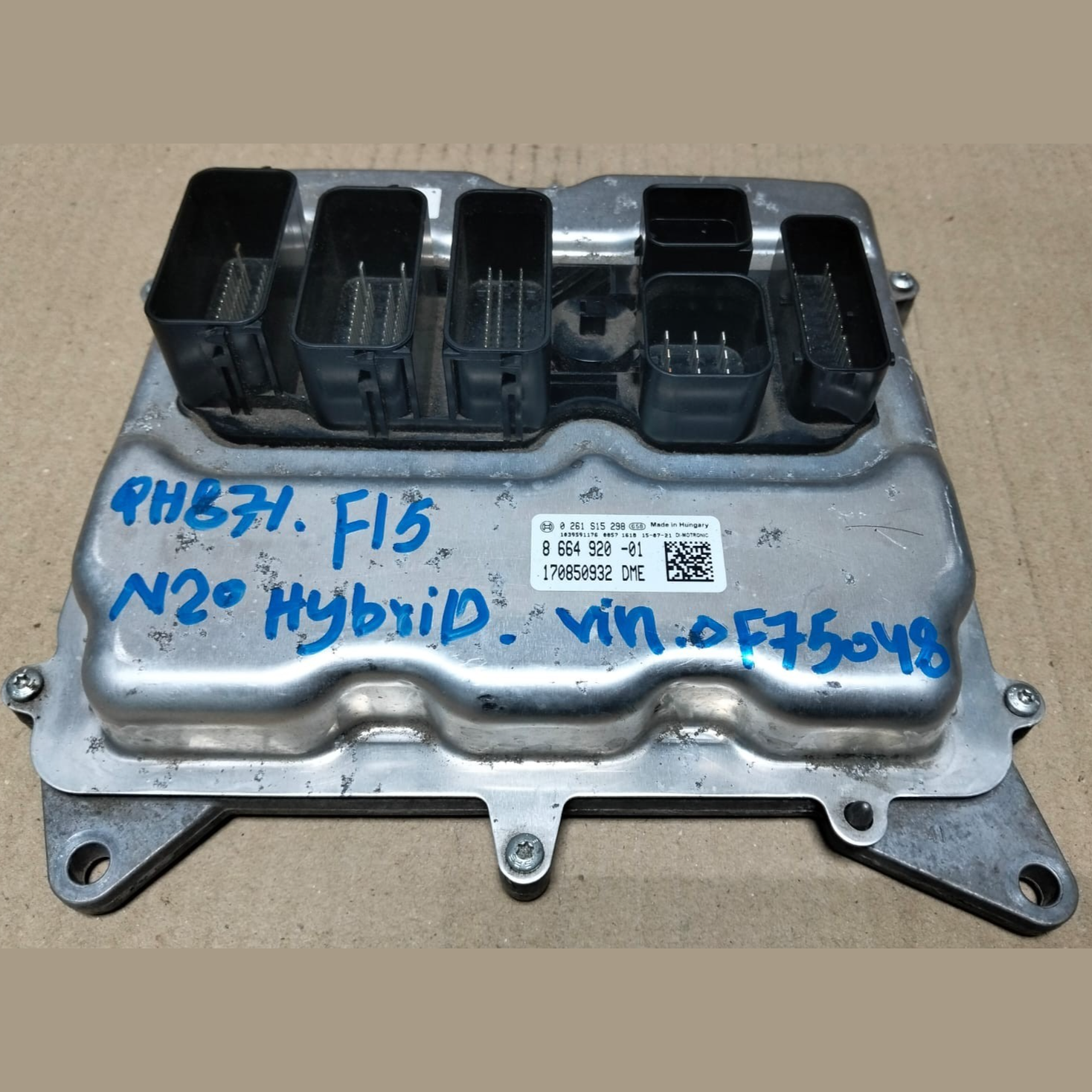 ECU BMW X5 F15 40e HYBRID 2016 ECU KIT COMPLETE WITH BDC & KEY  8664920