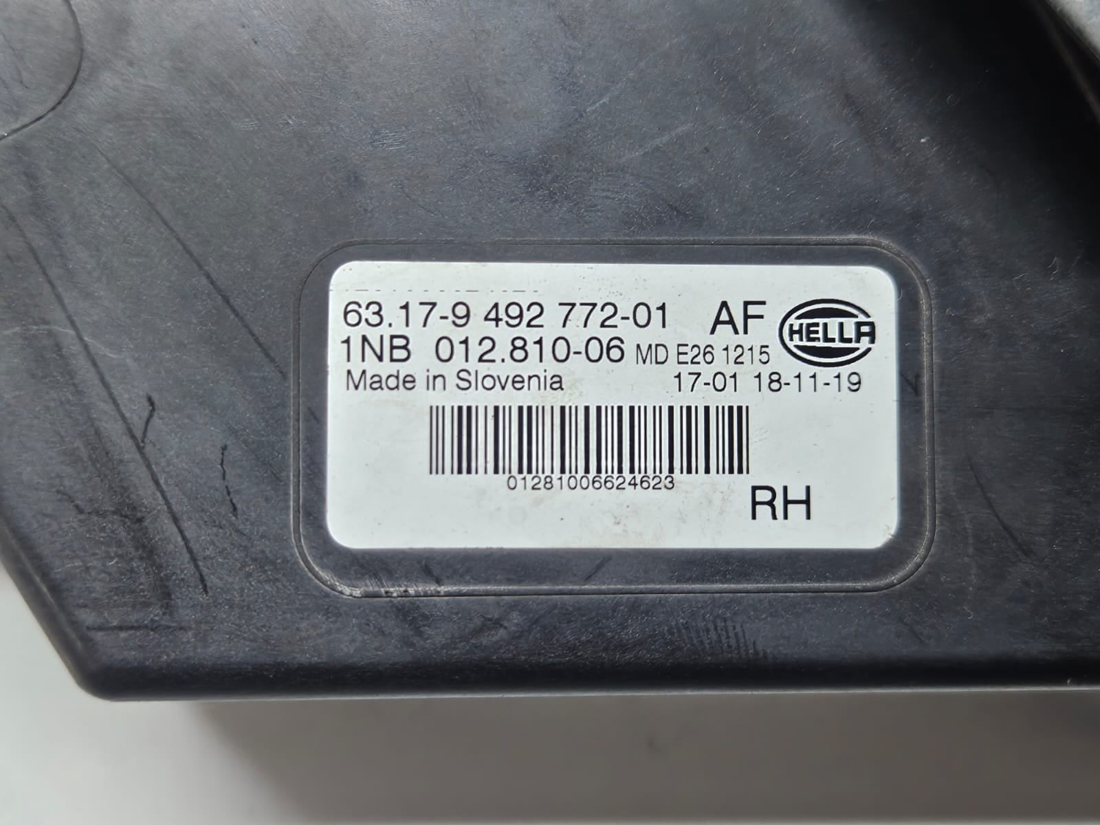 2019 BMW X3 G01 Front Right Fog Light 9492772 OEM 