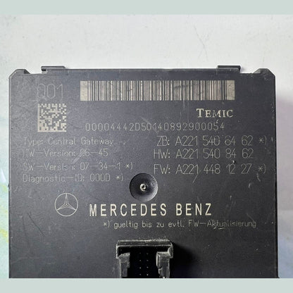 2007-2013 Mercedes-Benz W221 S-Class Gateway Control Module A221 5406462 OEM
