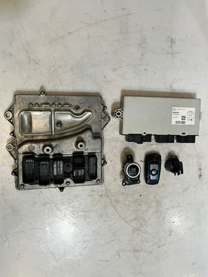 BMW 3' F30 Active Hybrid 5 Engine Control Unit ECU SET DME+CAS4+1KEY 8641450
