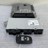 OEM BMW X3 F25 N47N ENGINE CONTROL ECU UNIT MODULE DDE ECU SET 8572419