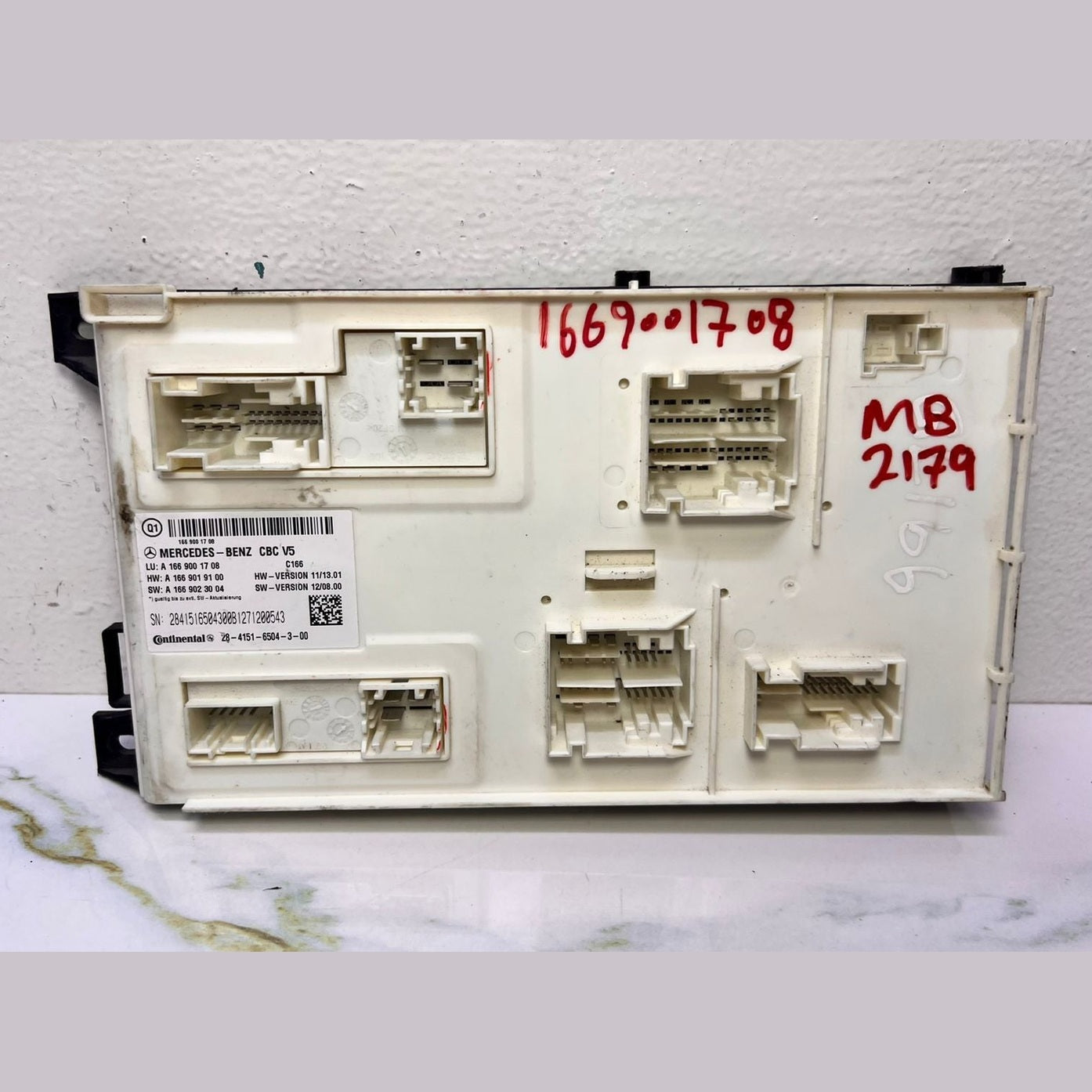 Mercedes-Benz ML350 Comfort Control Unit A 166 9001708 W166 M-Class and GLS