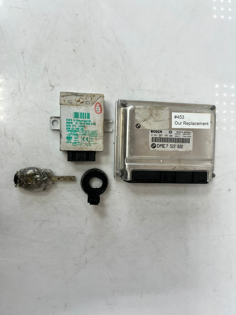 2003 BMW X5 E53 with M62 Engine Control Unit ECU  COMPLETE SET 7522222 OEM