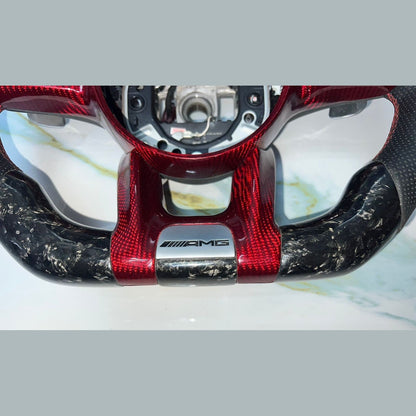 Mercedes W205 AMG Steering Wheel Multi Function Sport Assembly W \ Paddle Shifts