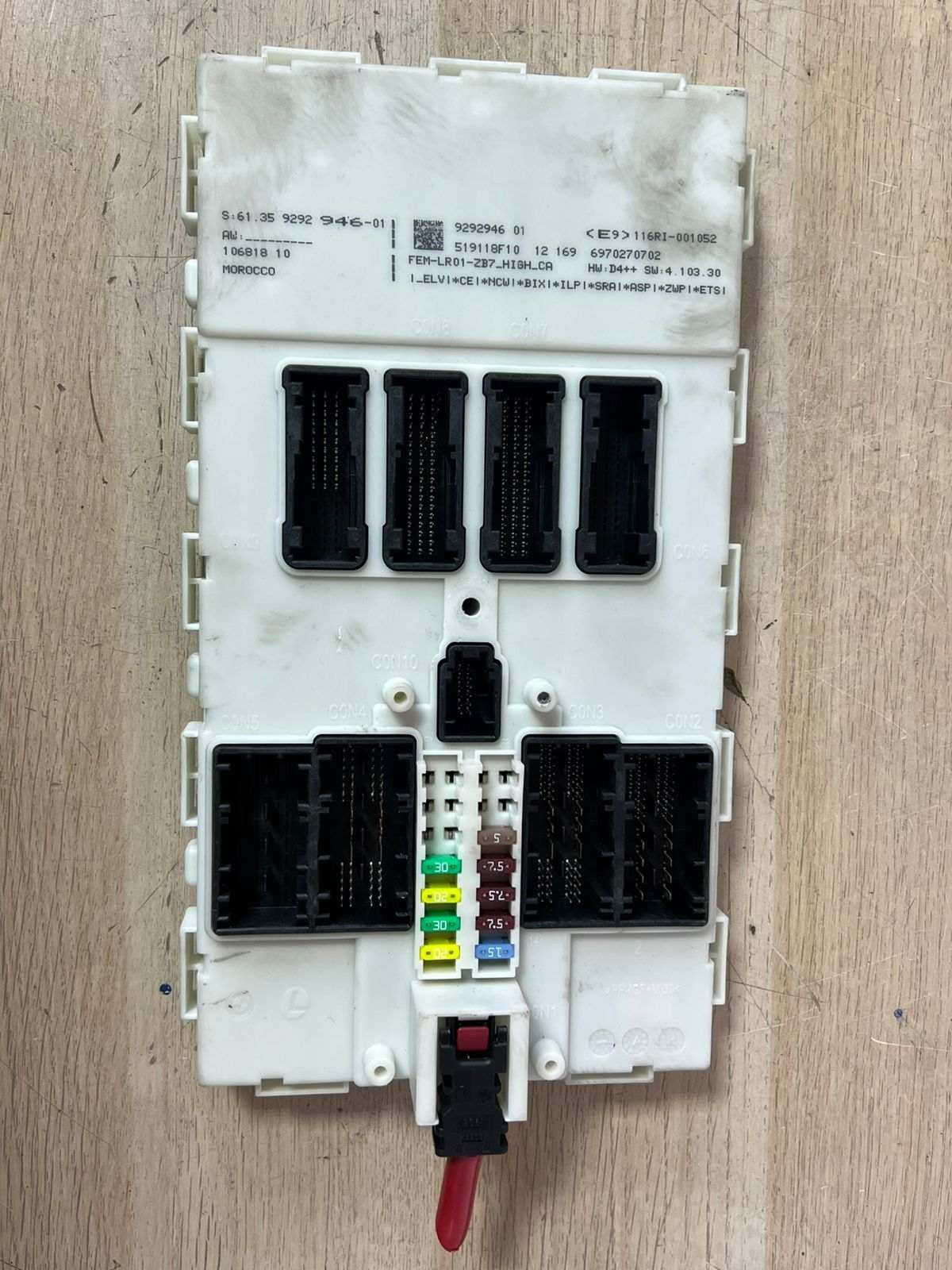 2012 BMW 320I N47D F30 Engine Control Unit COMPLETE SET DDE + FEM + 1KEY 8570932