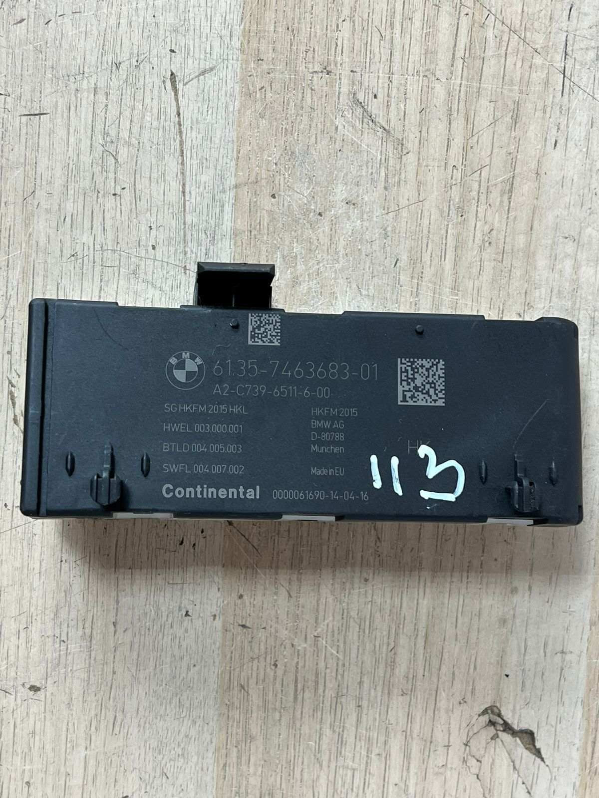 2016-2025 BMW X3 Tailgate Control Module 7463683 5 Series G30 G38, 7 Series G11 