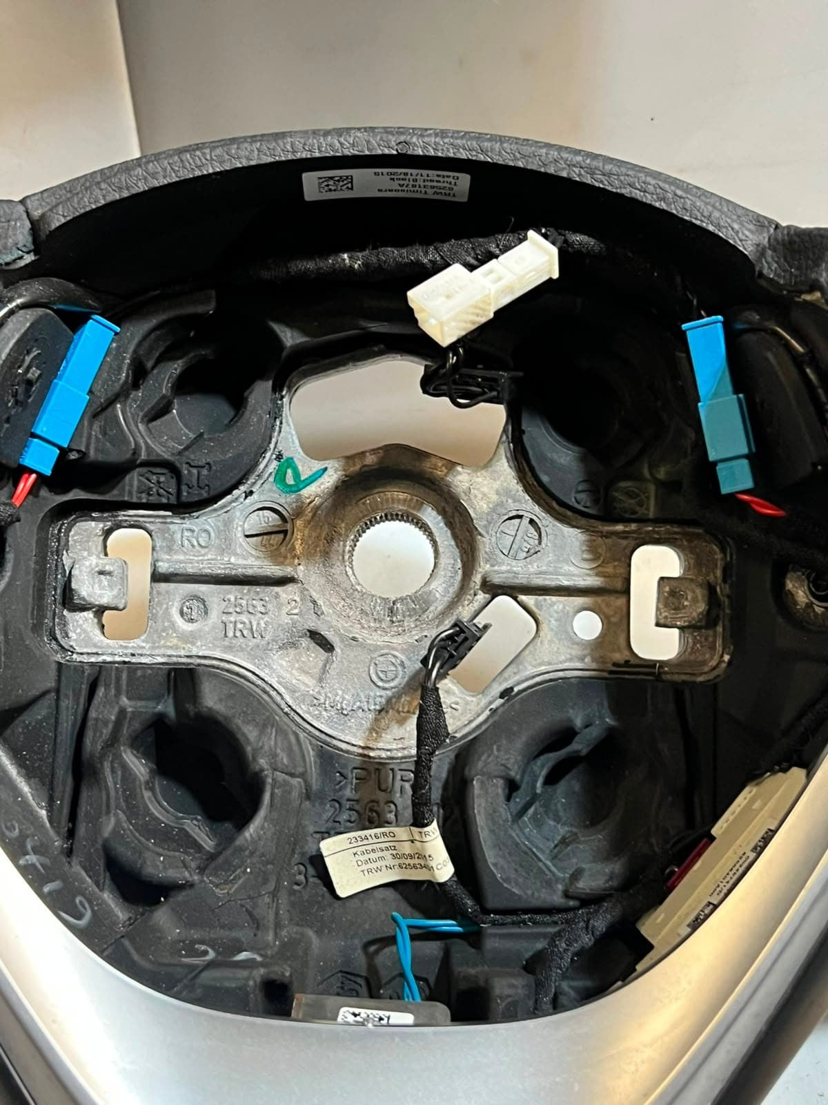2012-2015 BMW 3SERIES F30 328i Sportline Paddle Shift Steering Wheel 6256318 OEM
