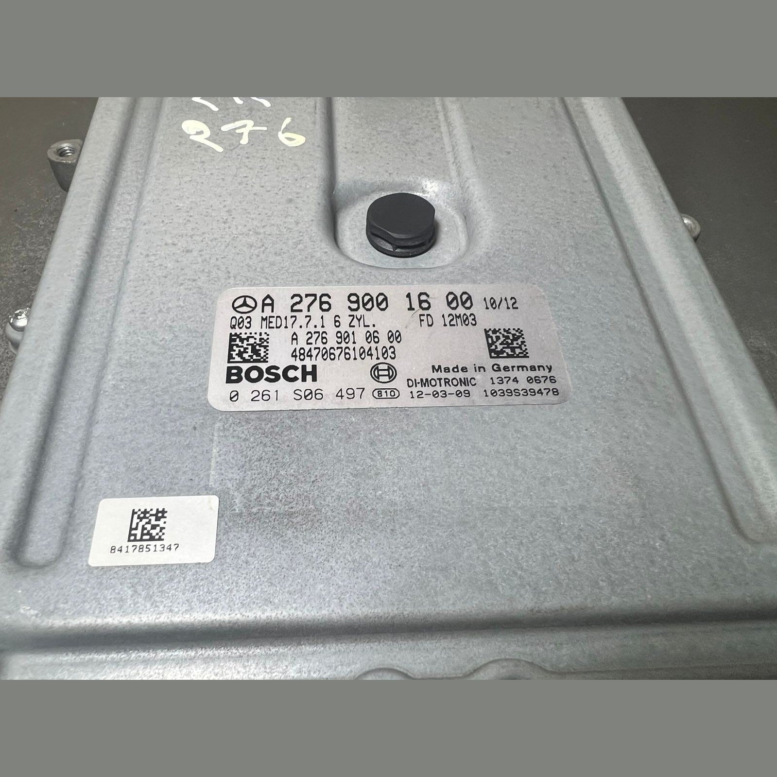 10–14 Mercedes-Benz W212 E-Class Engine Control Module ECU ECM A276 9001600 OEM