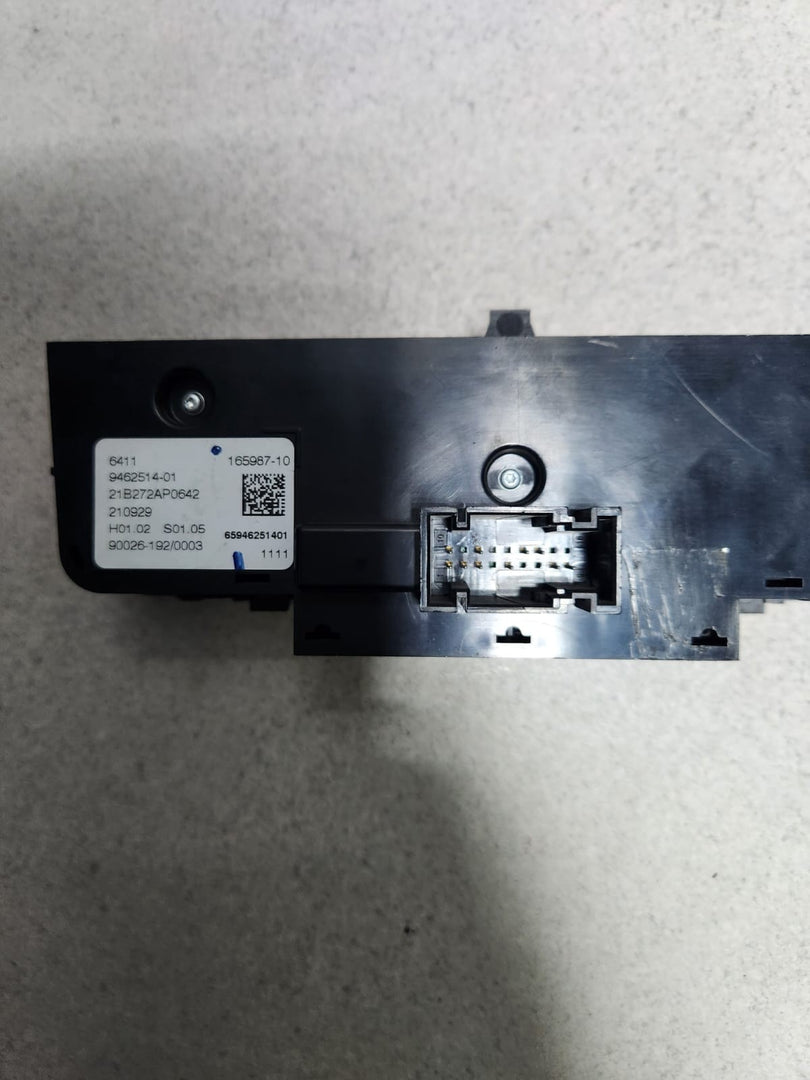 2020-2023 BMW M8 Climate Control Panel Rear 9462514 F93 M8 G05 G06 G07