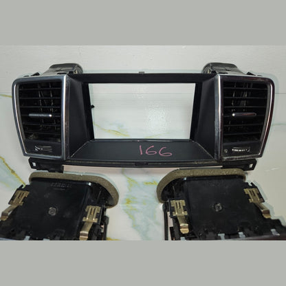12-16 Mercedes W166 Dash Dashboard Center \ Left & Right A/C Air Bezel Trim Set
