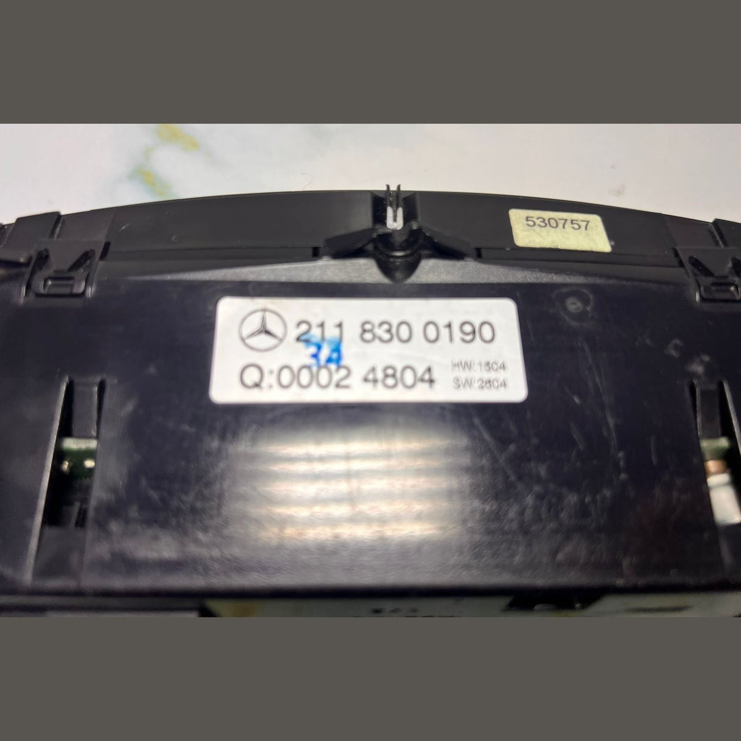 Mercedes-Benz Heater Control Panel 211 830 0190 E-Class W211 