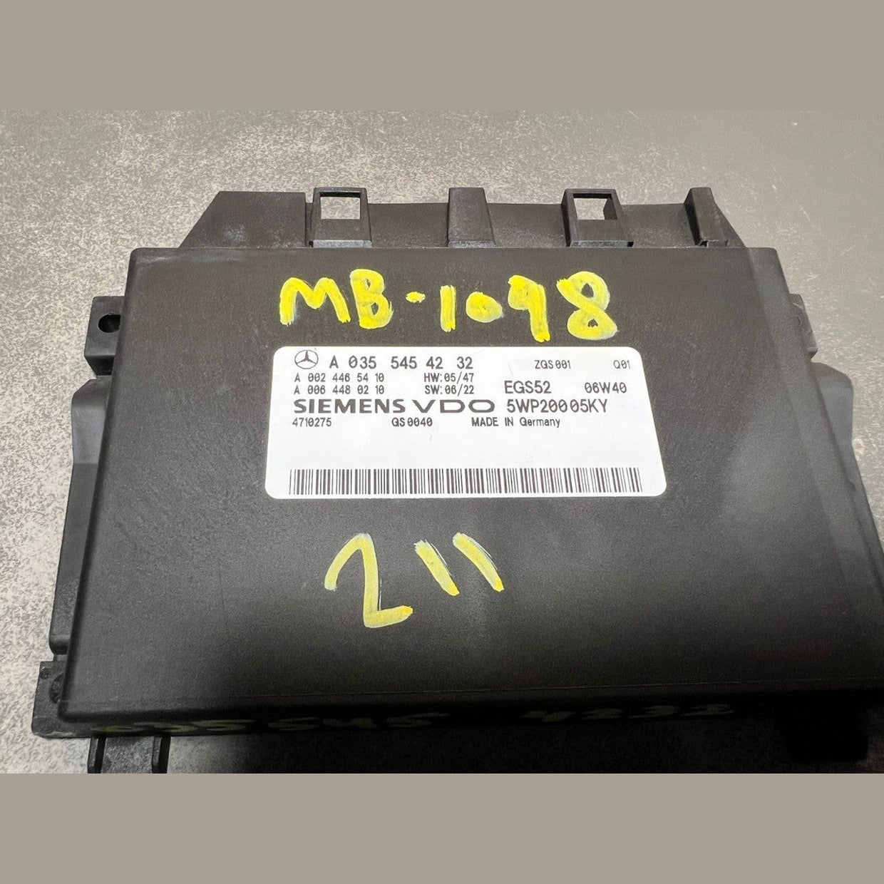 04–08 Mercedes W211 E-Class Transmission Control Module TCM/TCU A035 5454232 OEM