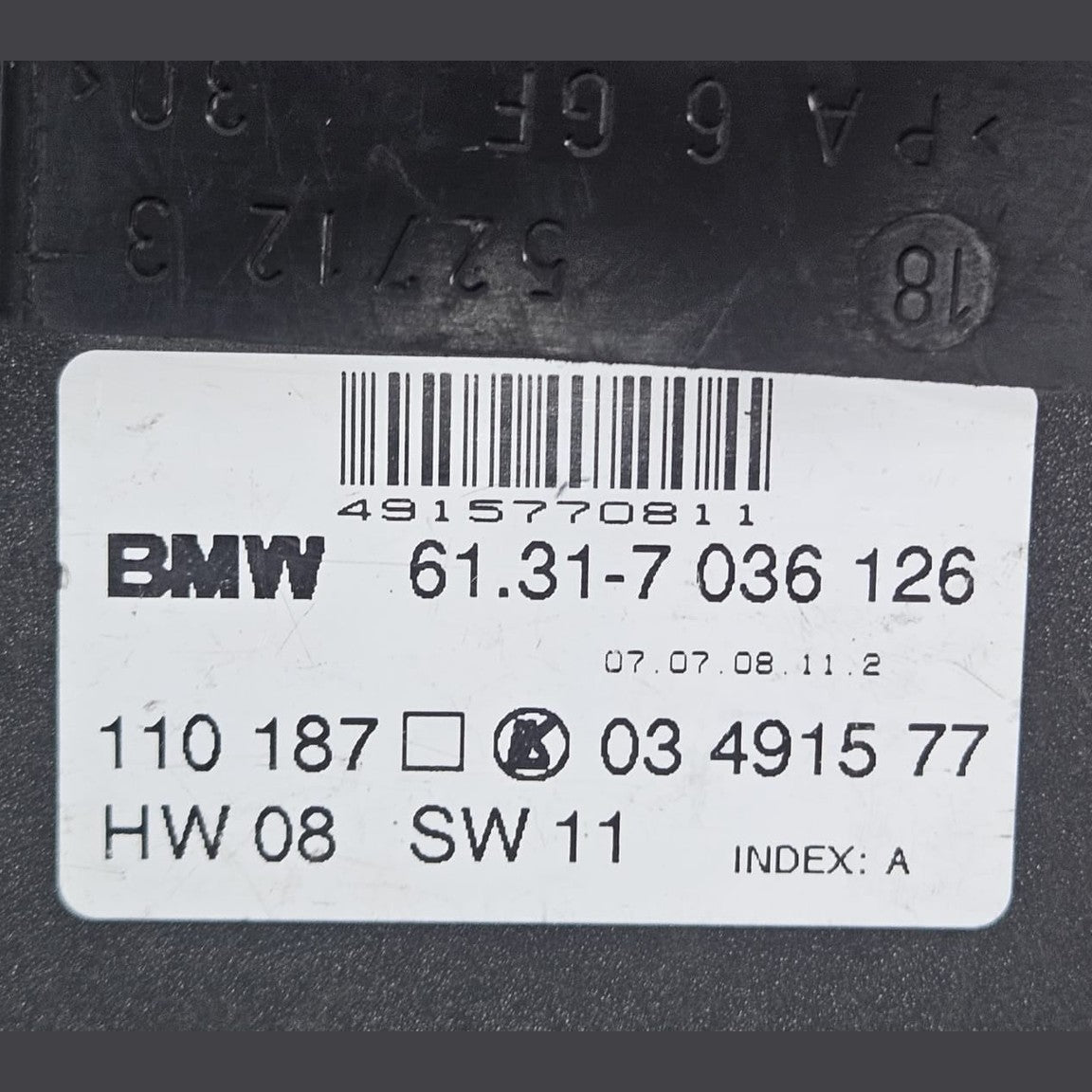 BMW E46, 6 Series E63, X3 E83 Right side Seat Control Switch 7036126 OEM