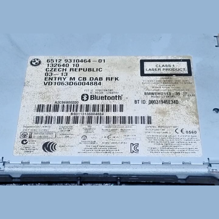 BMW F20 F21 F30 F31 1 3 SERIES SAT NAV RADIO HEADUNIT -9310464