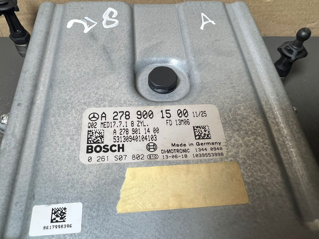 Mercedes W218 ECU Engine Control Module Ignition Key Switch Set A278 9001500 OEM
