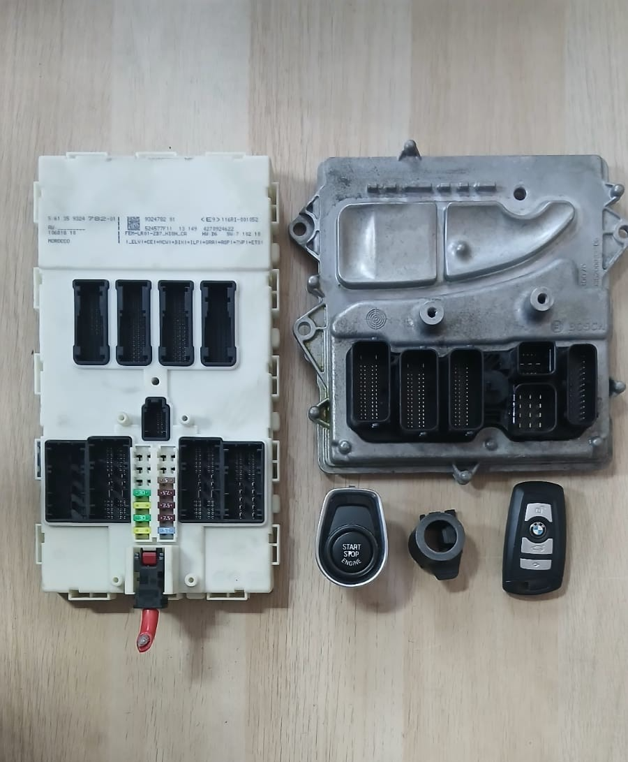 BMW F30 N55 HYBRID ECU DME Set 8621008 FEM Key Complete Kit OEM