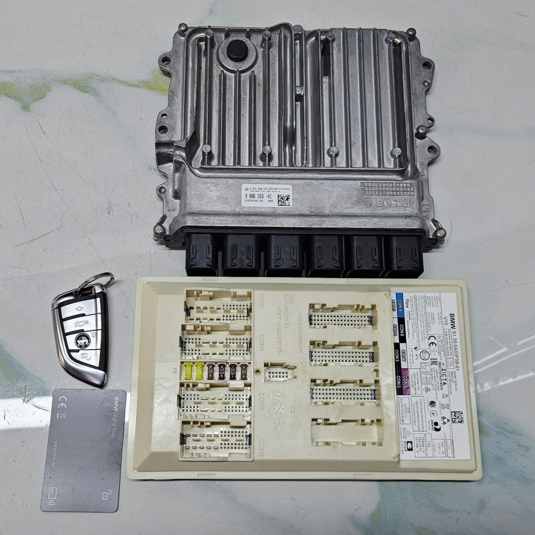 BMW X5 G05 B57S RHD 2019 ENGINE CONTROL UNIT ECU SET DDE 9886569 OEM