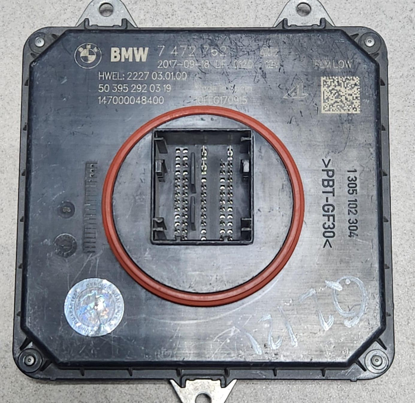 BMW Headlight LED Driver Module Control Unit Daytime Running Lights 7472762