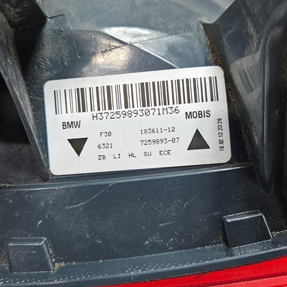 OEM BMW 3 Series F30 M3 F80 Rear Left Tail Light 7259893 