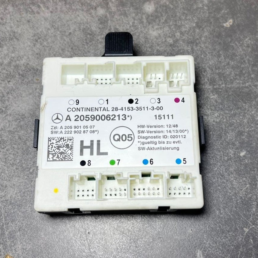 Mercedes-Benz W205 C-Class Rear Left Side Door Control Module A205 9006213 OEM