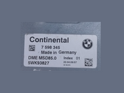 BMW 750Li N63 DME MSD85.0 ENGINE CONTROL UNIT ECU MODULE ECM 7598345