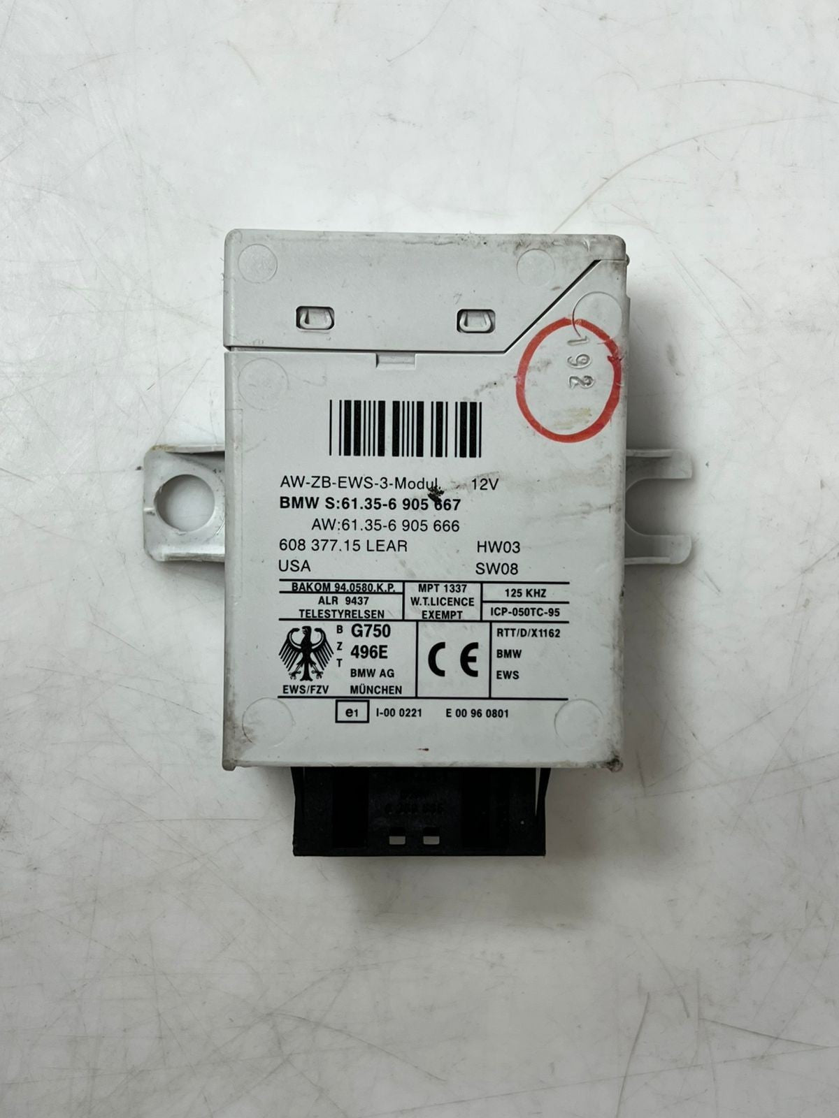 BMW 3 series E46 set basic control unit key control unit EWS 7523838 7522729