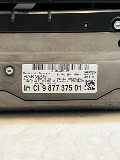 BMW X3 G30 G31 F20 F21 F30 F31 HARMAN NBT EVO HU Navigation Head Unit 9877375