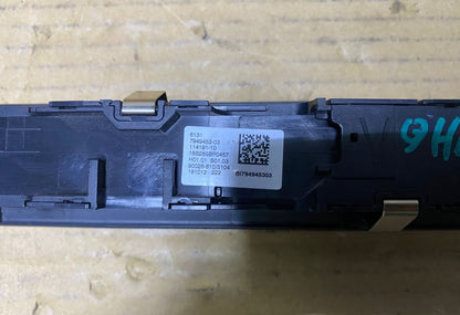 BMW Audio Control Panel 7949453 G20, G21, G42, G80 M3, G22, G82 M4, and Z4 G29