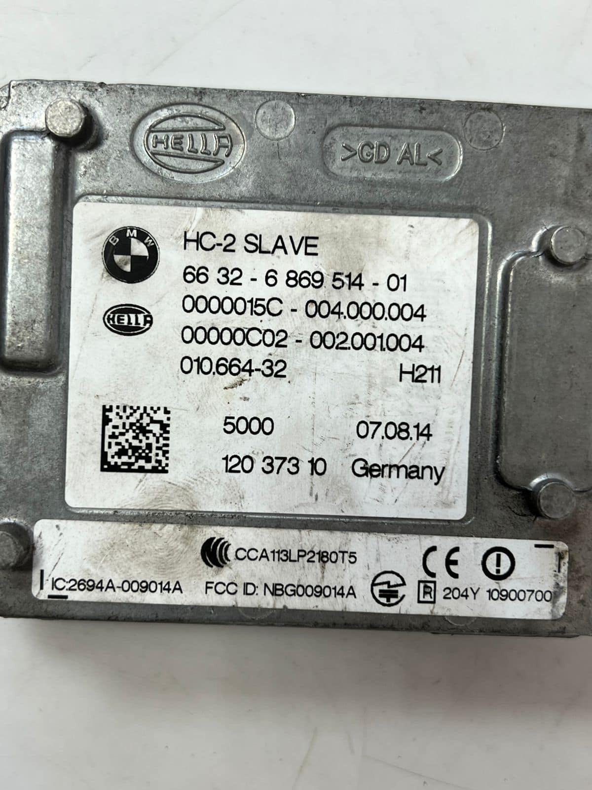 BMW 4 F32 F33 2015 Left blind spot control module 6869514 RIM39381