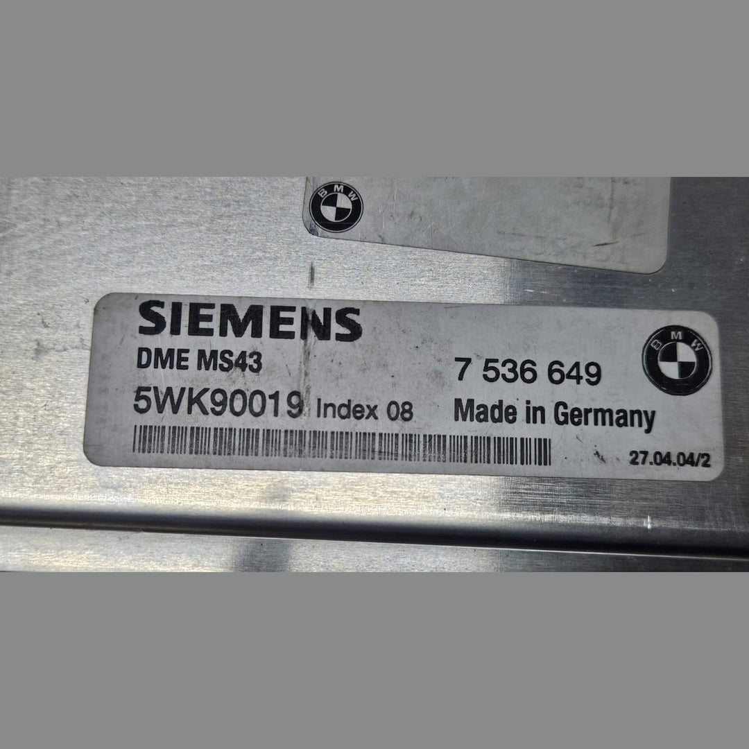 2001-2005 BMW 325i E46 M54 Engine Control Module Unit ECU Only 7536649 OEM