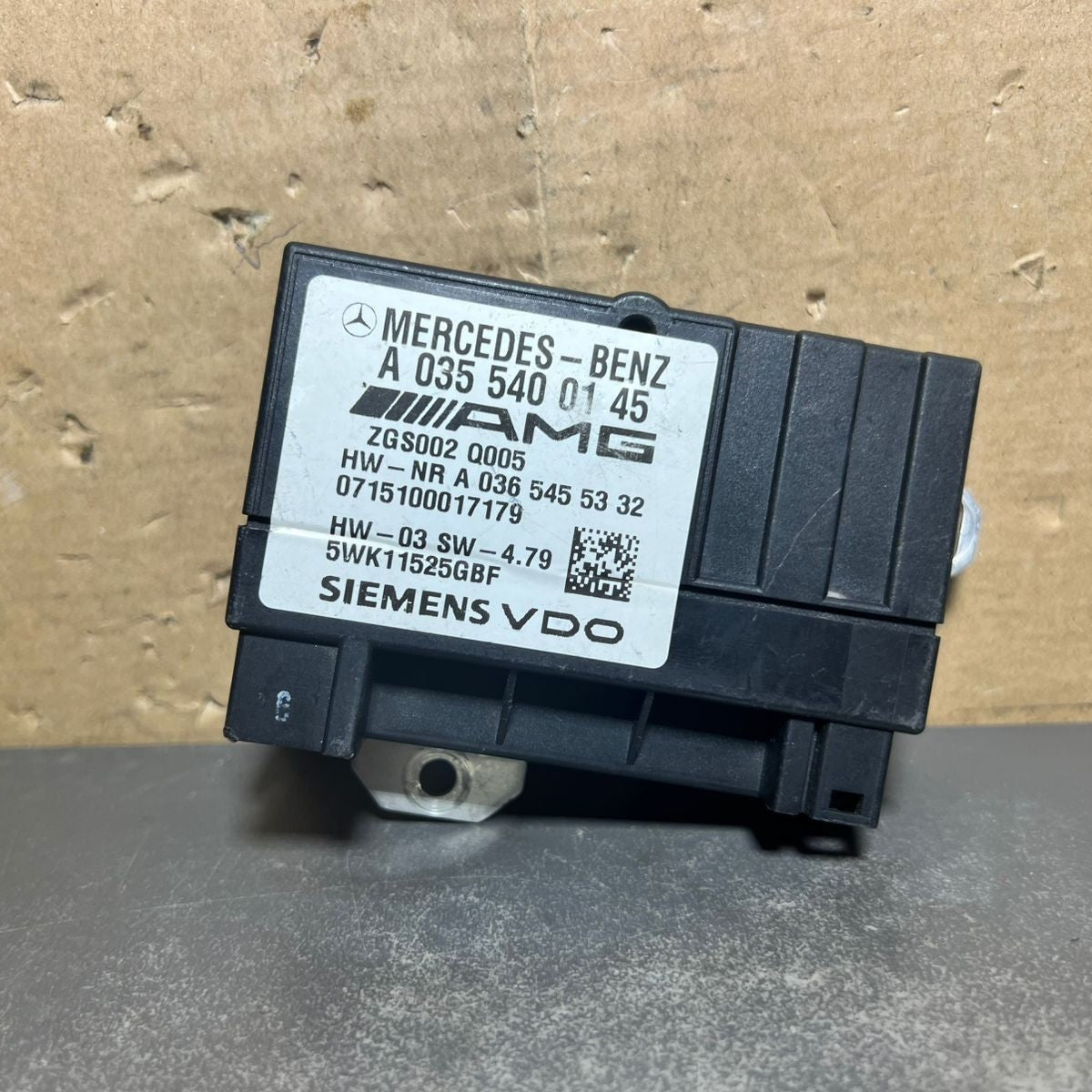 Mercedes W164 ML63 CLS63 AMG Fuel Pump Motor Control Module  A035 5400145 OEM