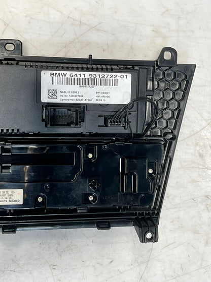 2010-2017 BMW X3 F25 and X4 F26 Climate Control A/C Panel 9312722 OEM