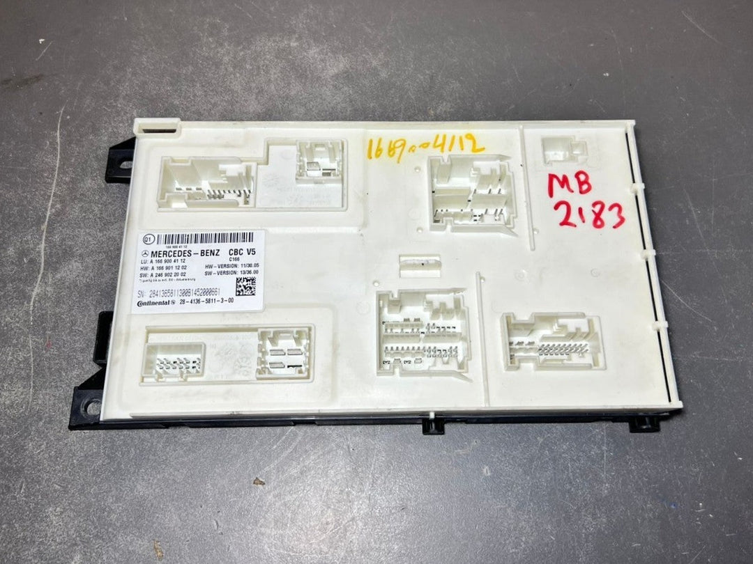 Mercedes-Benz W166 ML GL GLE Front SAM Body Control Module Unit A166 9004112 OEM