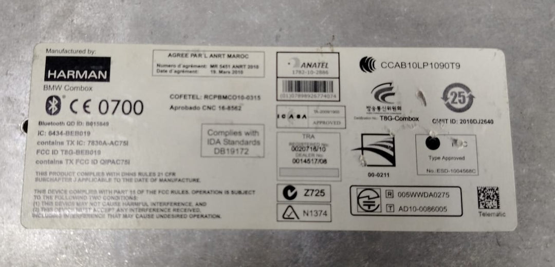 OEM BMW F20 F23 F34 1 2 3 4 5 Series GPS Combox Telematics Module 9257151