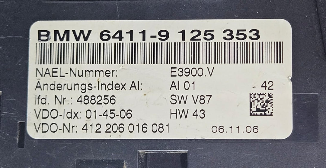 2003-2009 BMW Z4 E85 E86 Automatic Air Conditioning Control 9125353 OEM