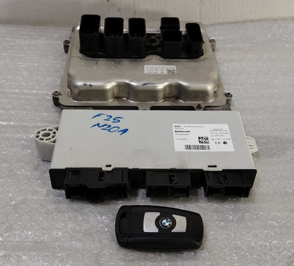OEM BMW F30 F31 F32 F25 N20 ECU Engine Control Unit DME ECU SET 8639595 BOSCH